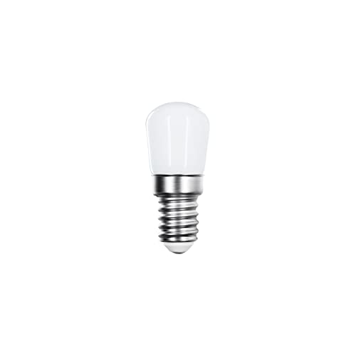 Alcapower Lampadina Led T22 2W Luce Calda Attacco E14 Compatibile Flos 2097 In Vetro Bianco Opalino (10Pz)
