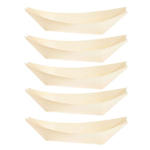 Legno Sushi Vassoio Barca,50 Pezzi Sushi Barca Piatto Vassoio Sushi Vassoi Di Barca Di Legno Piatti Legno Sushi Vassoio Piatto Per Spuntino Dessert Ca