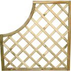 Pannello Grigliato "Sagomato Piccolo" In Legno Impregnato 90X90H Cm