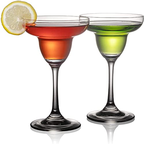 Hziyou Set Di 2 Bicchieri Da Margarita Per Margarita, Bicchieri Trasparenti Per Bere Martinis, Manhattan, Vodka, Gin E Cocktail (6 Oz)