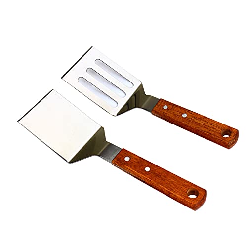 Klaqqed Spatola Paletta Cucina Utensili Cucina Spatola Per Pizza Spatola Metallica In Acciaio Inossidabile Spatola Per Hamburger Bistecca Spatola Barb