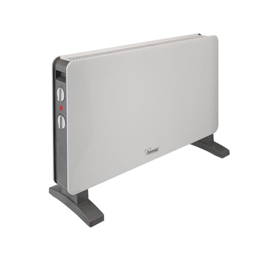 Bimar Hc512 Termoconvettore A Convezione Naturale In Filo Metallico, Stufa Elettrica Con Ventilatore Turbo 2000W, 2 Potenze Di Riscaldamento, Termosta