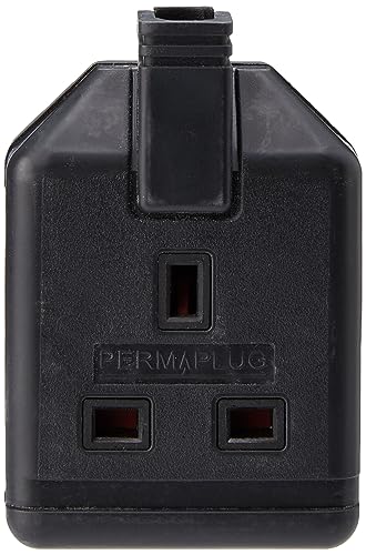 Masterplug Els13B-01 Presa Singola Resistente, Senza Spina E Cavo, 13 A, Nero