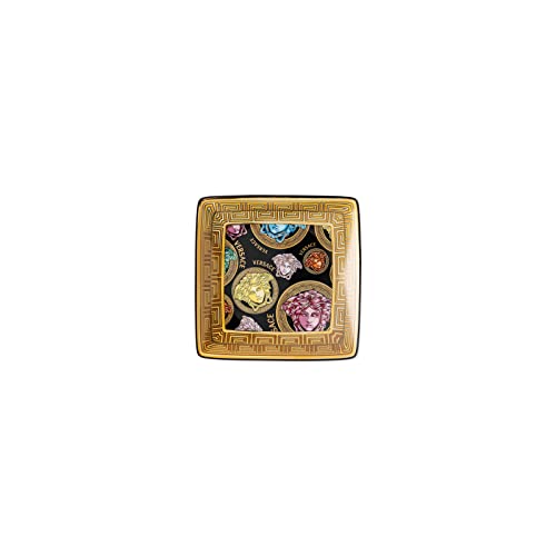 Versace - Medusa Amplified Ciotola Coppetta Coppa Quadrata 12Cm Porcellana