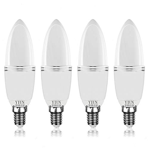 Lampadine A Candela Yiun E14 Led, Lampadine A Led 12W Lampadine A Led 100 Watt Equivalenti, 1200Lm, Bianco Da 6000K, Cri> 80+, Base Decorativa A Cande