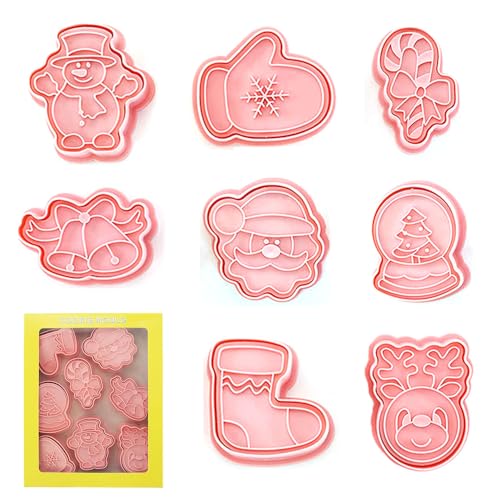 Yejahy 8 Formine Per Biscotti Natalizie, Formine Per Biscotti In Plastica, Formine Natalizie Per Biscotti, Formine Per Biscotti, Torte, Cioccolato, Na