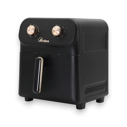 Ardes - Arfrya04M Friggitrice Ad Aria Eldorada 6L M - Friggitrice Ad Aria Calda In Metallo Capacità 6 Litri - Airfryer Con Display Digitale Touch E Ti