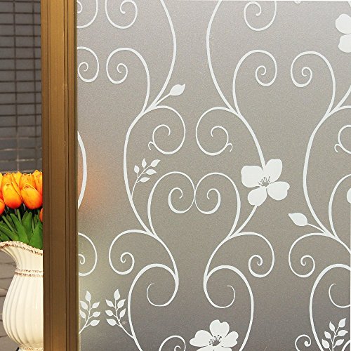 Duofire Pellicola Per Finestre Vetri Pellicola Privacy Pellicola Decorativa Pellicola Anti-Uv Dp014W (90Cm X 300Cm)