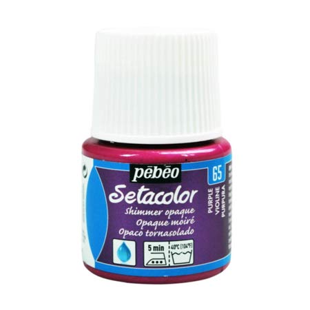Pebeo Setacolor Colore Per Tessuto 45Ml Tinteggiatura 57 Diversi Colori - Scintillante Viola