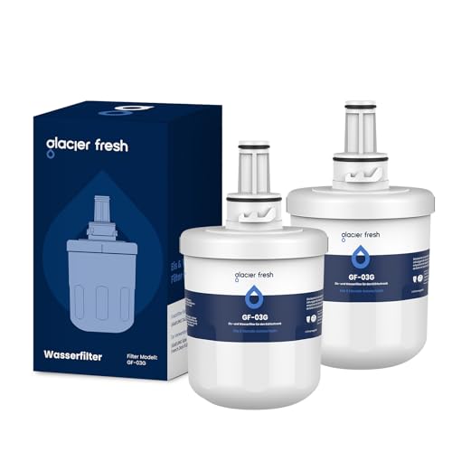 Glacier Fresh Da29-00003G Filtro Acqua Per Frigorifero, Compatibile Con Samsung Da29-00003G, Da29-00003B, Da29-00003A, Aqua-Pure Plus, Hafcu1, Wss-1,