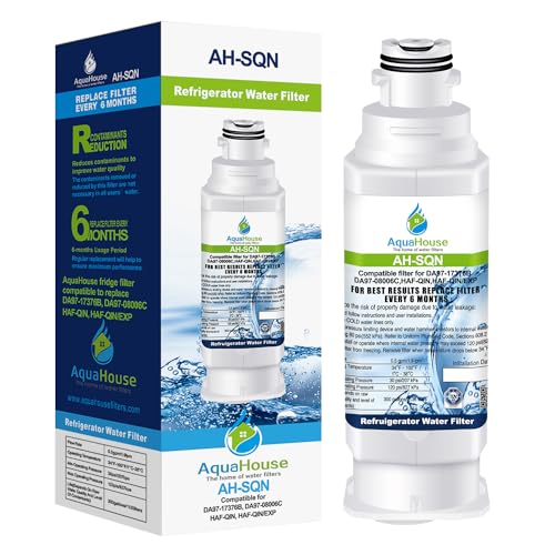 Aquahouse Ah-Sqn - Filtro Acqua Compatibile Con Samsung Haf-Qin Da97-17376B, Da97-08006C