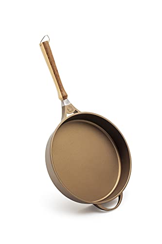 Luchetti K360 Padelle In Alluminio 32 Cm Per Induzione Con Manico Removibile Per Forno. Padella Antiaderente Professionale, Made In Italy. Padelle Pro