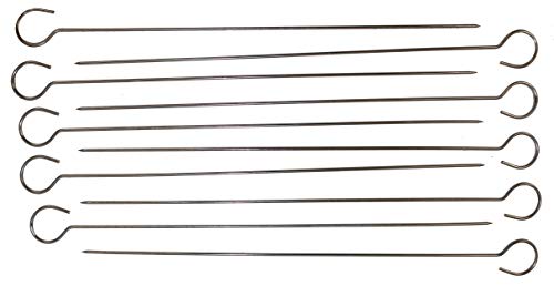 Osma Best Choice - Spiedini Per Carne In Acciaio Inox, 30 Cm (50 Pezzi)
