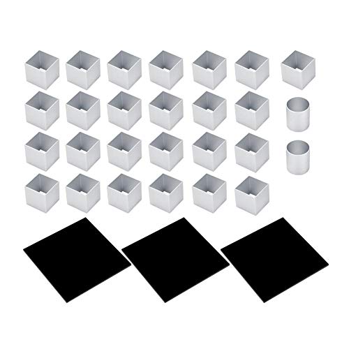 3D Metal Cube Cake Mould Three-Layer Rotation Mousse Cake Dessert Bake Strumento Per Stampi