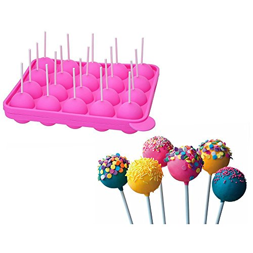 Dmzk 20 Cakepops Silicone Cake Stampo,Può Essere Usato Per Fare Focaccine Di Biscotti Lecca-Lecca