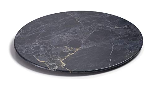 Lacor Melamine Round Tray Stone D44X3Cm 63181 63181-Piantana Rotonda Priva Di Bpa, Finitura Stile Marmo, Ø 44 X 3 Cm, In Melammina, Multicolor