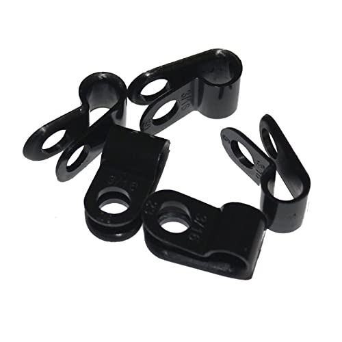Lumonic Set Di Clip Per Cavi 100X P-Clip I Perfettamente Adatto Per Cavi Con Diametro Di 6Mm 1/4" I Anche Come: Clip Per Cavi, Fissaggi Per Cavi E Mor