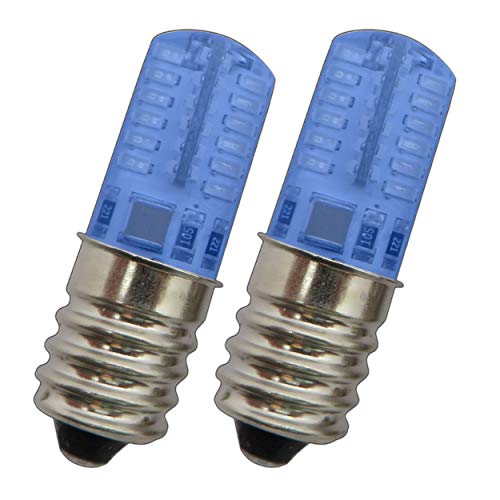 Pb-Versand 2 Lampadine A Led E14, 1,5/2,0 Watt, Luce Blu, Per Frigoriferi/Lampade E Molto Altro Ancora. - E14/Ses Lampadina Per Frigorifero, Lampadina