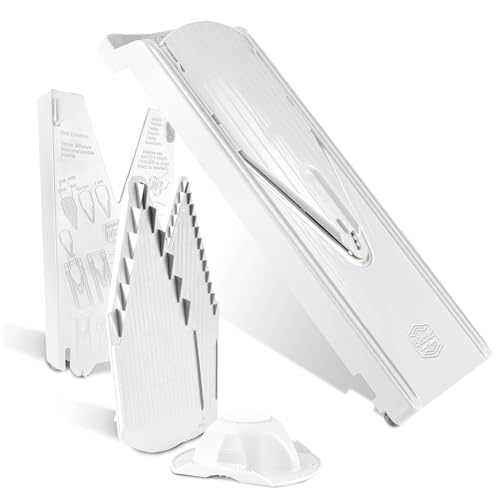 Börner Affettaverdure V3 Trendline Starter Set (6 Pezzi) • Tagliaverdure (Mandolina Con Lama A V) + Supporto Per Verdure + Inserti Lama + Multibox • G