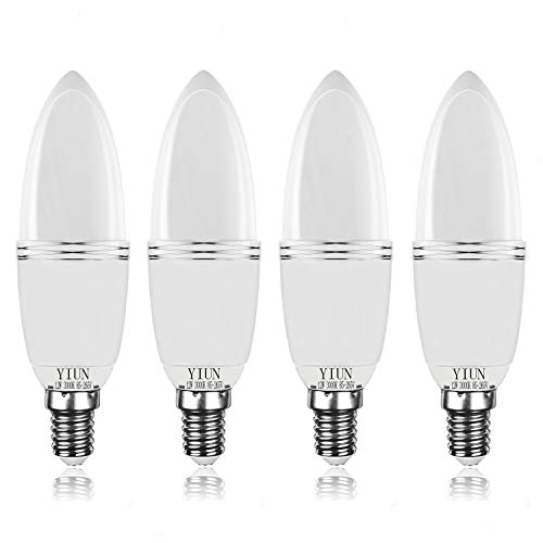 Lampadine A Candela Yiun E14 Led, Lampadine A Led 12W Lampadine A Led Da 100 Watt Equivalenti, 1200Lm, 3000K, Lampada A Led Non Dimmerabile, Confezion