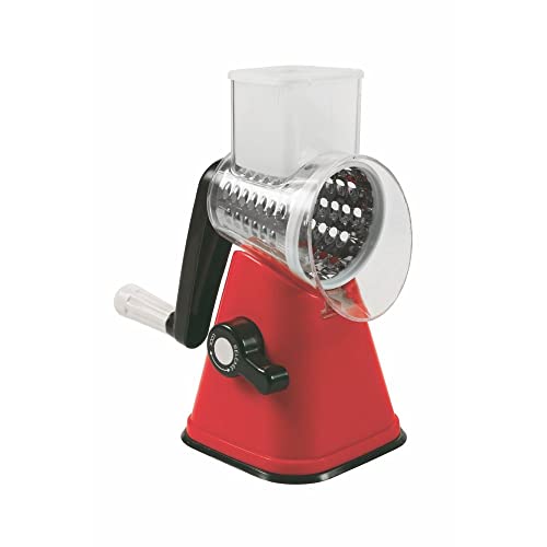 Sìchef Grattugiera Manuale Multifunzione, 3 Lame Intercambiabili In Acciaio Inox