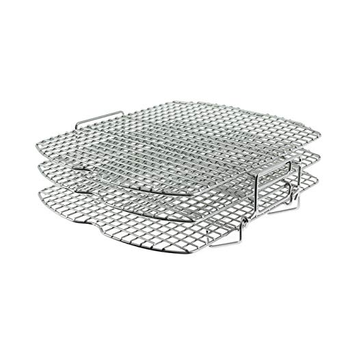 Ninja Rack Ufficiale Per Disidratazione, Supporto Per Cavi A 3 Livelli [4138J301Uke] Compatibile Con Ninja Griglia Ad Aria Foodi, Ag301Uk