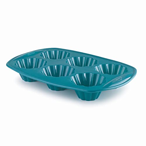Lacor - 68762 - Stampi Per Pasticceria Al Platino, Stampo Per Flan Riccio, Stampo In Silicone Al Platino, Antiaderente, Flessibile, Senza Bpa, Utilizz