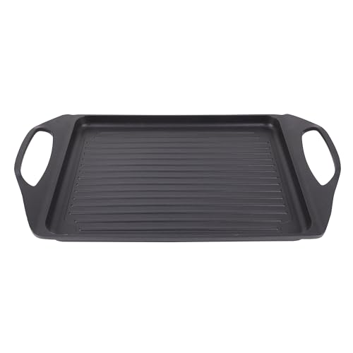 San Ignacio Compact - 45 X 27 Cm Plassa Di Griglia - Alluminio Fuso - Interno Di Whitford In Nero Ed Esterno In Nero - Resistente Costante Con Punto D