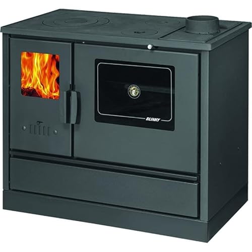 Cucine Blinky A Legna C/Forno Lina-4020 Portavetro Antracite
