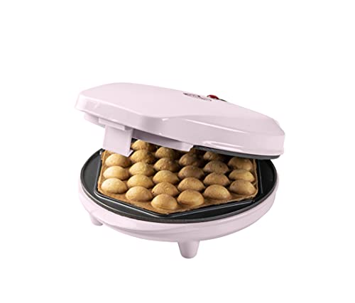 Bestron Bubble - Piastra Per Waffle Bubble Da Riempire Con Ghiaccio, Cioccolato, Frutta, 700 Watt, Colore: Rosa