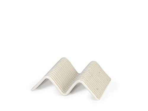 Streat Set 2 Porta Tacos In Stoneware Beige 1 Posto/2 Posti