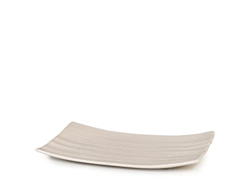 Tp Streat Set 2 Piatti In Stoneware Beige 15X24Cm