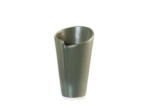 Streat Set 2 Coni Fritti In Stoneware Verde 8,5Cm