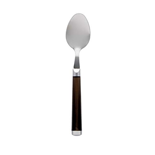 Quid 4960515 Set 3 Cucchiai M/Nero Stile Qd, Acciaio Inox
