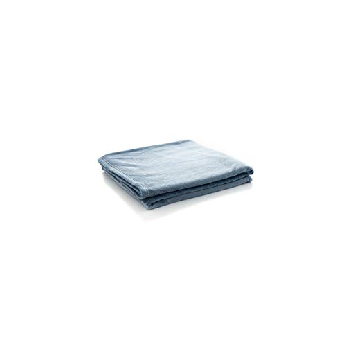 Quid 8069009 Plaid 130X150 Blu Polare Cotone Qd, Acciaio Inox