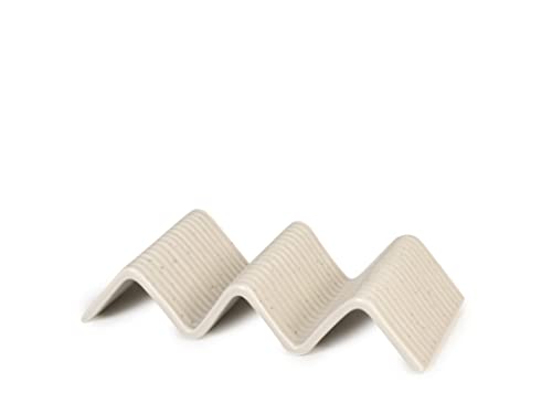 Streat Set 2 Porta Tacos In Stoneware Beige 2 Posti/3 Posti