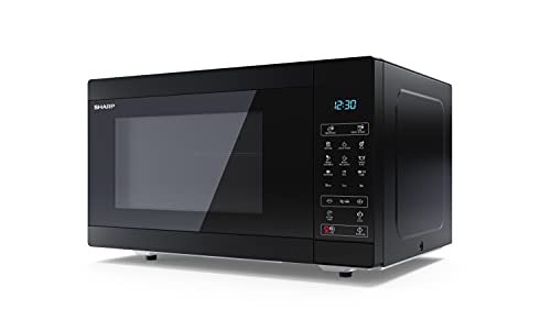 Sharp Yc-Ms51Eb Microonde Senza Grill Da 25 Litri, Controllo Digitale, Microonde: 900 W, 5 Livelli Di Potenza A Microonde, Girevole, Blocco Bambini, F