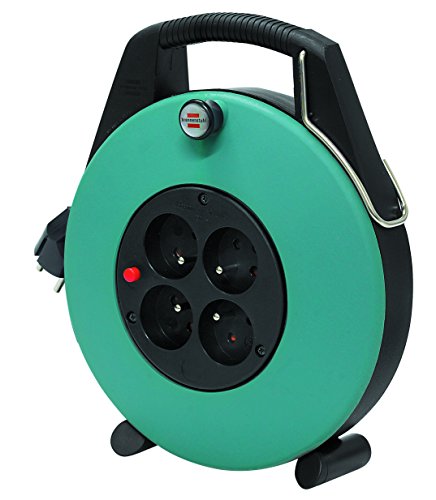 Brennenstuhl 1102501 Confort-Line Cl-L - Avvolgicavo, 5 M, H05Vv-F 3G1,0, Verde, 1102781