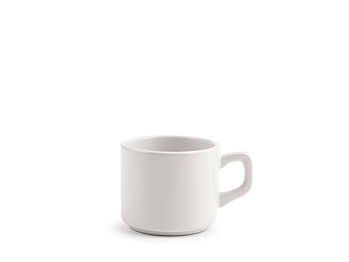 H&H Set 24 Tazze T Stoccolma Bianco Cc 190