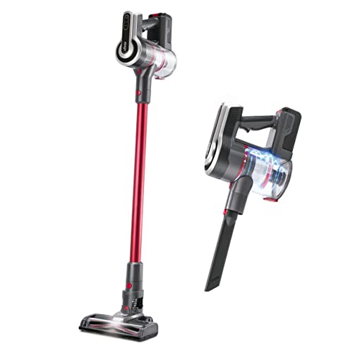 Ufesa Ae4829 Valley Aspirapolvere Scopa Elettrica Senza Fili, Faux Leather, Rosso E Negro, Batteria Al Litio 29,6 V