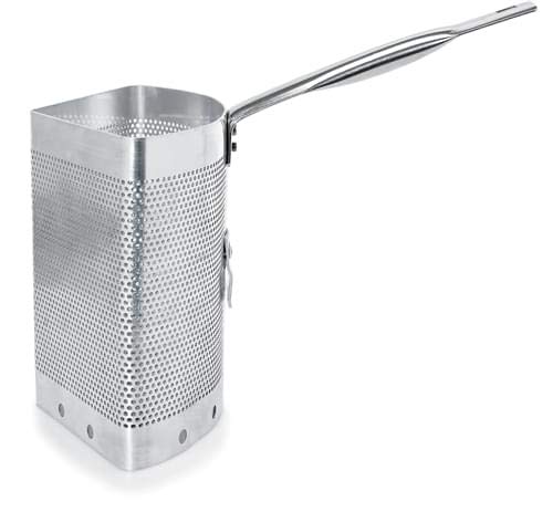Scaldapasta Alluminio Con Gancio Per Cuoci Pasta Con 3 Spicchi, Diametro 360 Mm