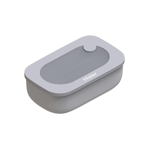 Haier Hagsg4080 Lunch Box Ermetica Con Contenitore Interno, Lavabile In Lavastoviglie, Utilizzabile In Frigorifero, Freezer E Microonde, 12,2X12,2X6,8