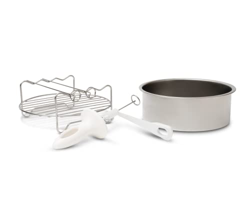 Aeg Aafek1 - Set Di Espansione Per Friggitrice Ad Aria Calda Af6 (Forma Multiuso, Griglia, Taglierina A Spirale Per Verdure, Set Di Accessori, Multius