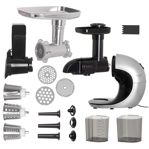 Adler 3 In 1: Tritacarne, Spremiagrumi, Grattugia Per Verdure - Potenza 150 W, Compatta E Formante