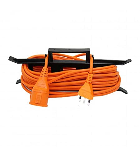 V-Tac Cavo Prolunga Da Giardino Spina E Presa Tedesca Schuko 16A Standard Italiano Colore Arancione 30 Metri Ip44 - Sku 8833