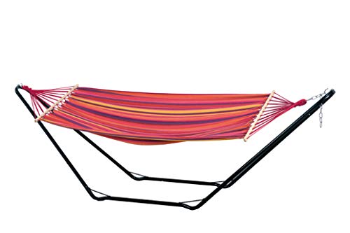 Amazonas Hammock Az-4210000 Beach Set Vulcano Con Amaca Tonga Vulcano, Fucsia, 304X78.5X91.5 Cm