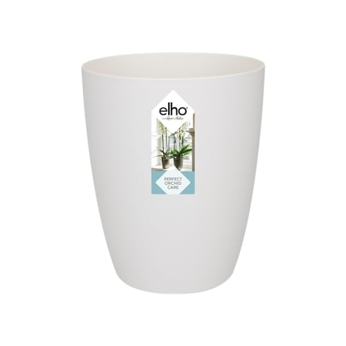 Elho Brussels Orchid High 12.5 - Vaso Per Interno - Ø 12.5 X H 15.5 - White