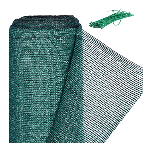 Relaxdays Rete Di Recinzione Per Recinti E Ringhiere, Tessuto Hdpe, Protezione Raggi Uv, Resistente, 1X10 M, Verde