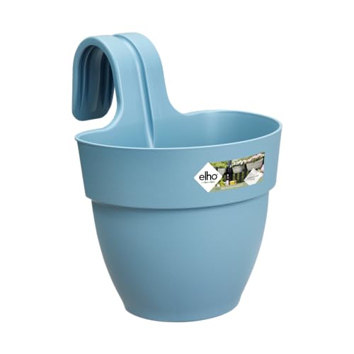 Elho Vibia Campana Easy Hanger S 21 - Fioriera Per Balcone E Esterno - Ø 20.5 X H 26.5 Cm - Blu/Vintage Blue
