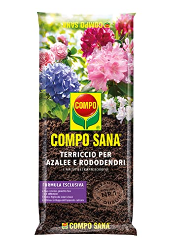 Compo Sana Terriccio Per Azalee E Rododendri, Per Tutte Le Piante Acidofile, Con Guano, Sacco 20 L